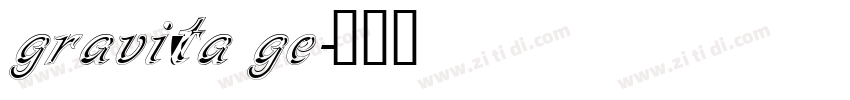 gravita ge字体转换